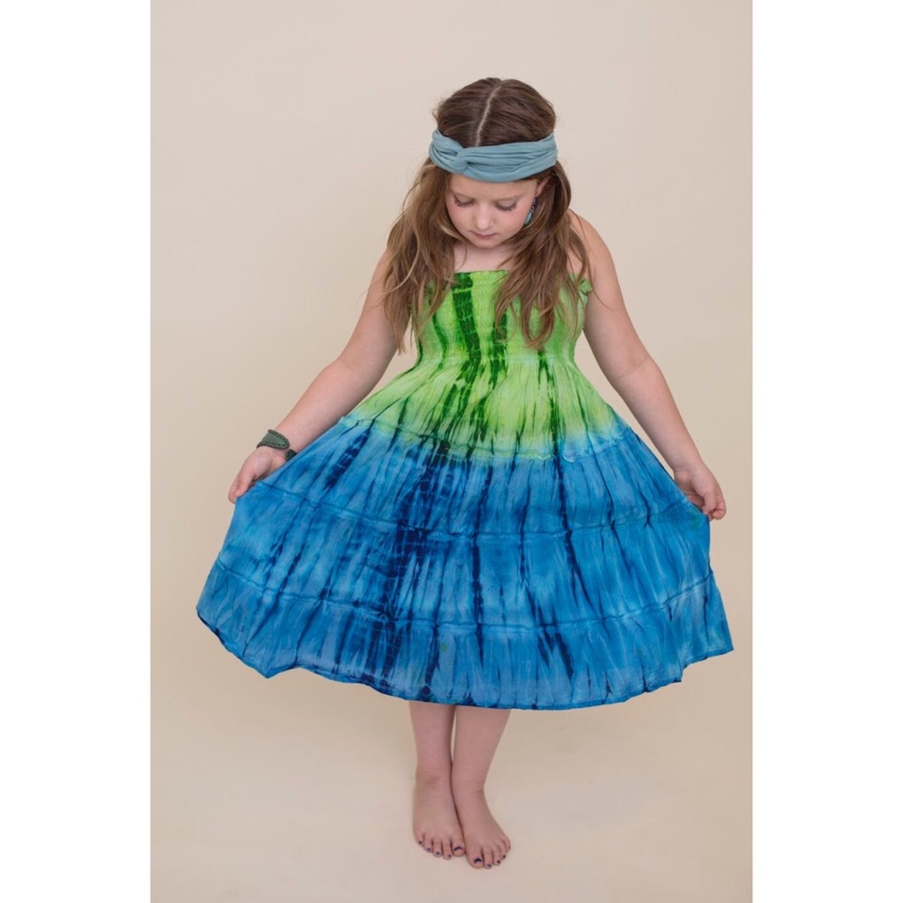 Tie Dye Halter Dress - Picture 2 of 7